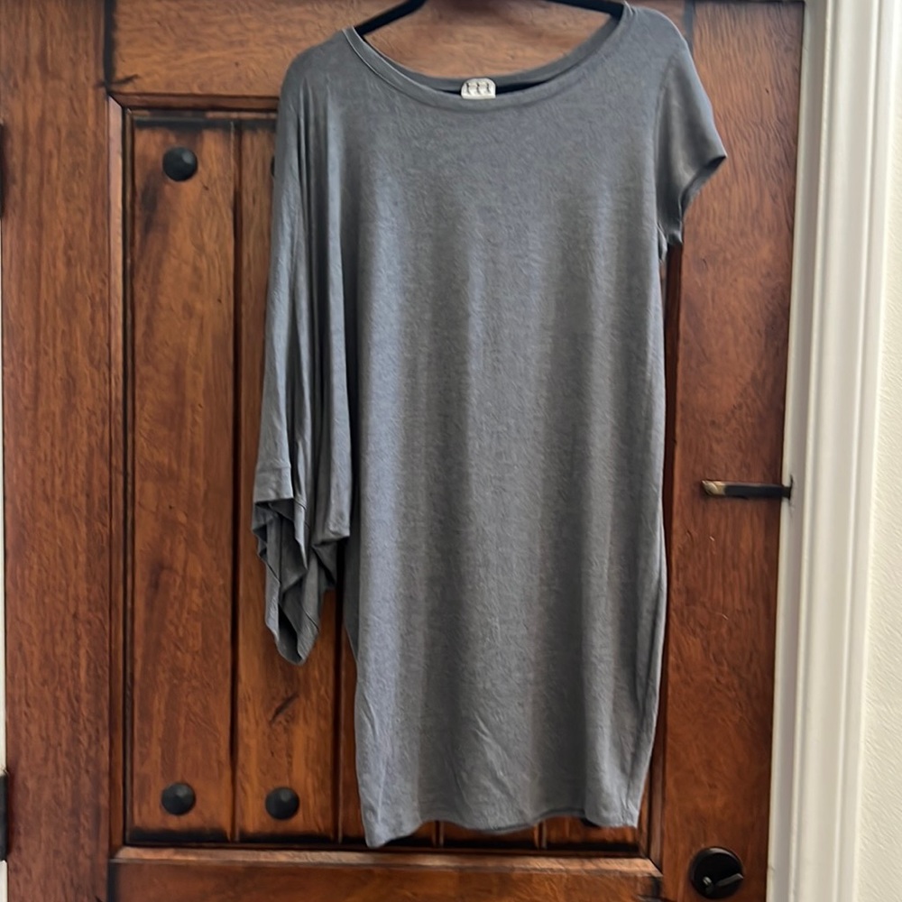 Haute Hippie Jersey Drapping Sleeve Dress/Shirt